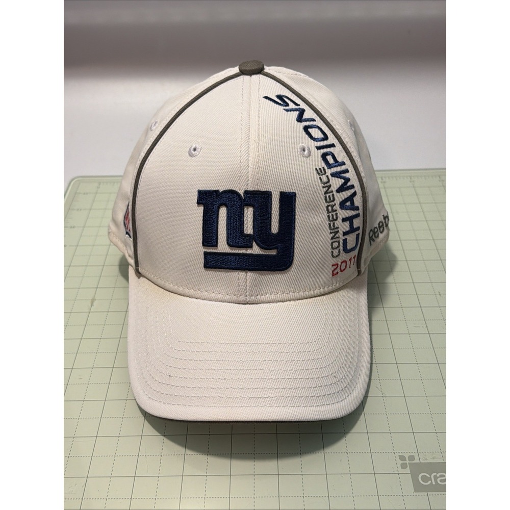New York Giants Reebok Hat 2011 Conference Champions Super Bowl‎ XLVI white